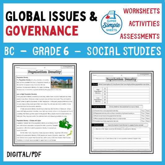 BC Social Studies Grade 6 Full Year Bundle