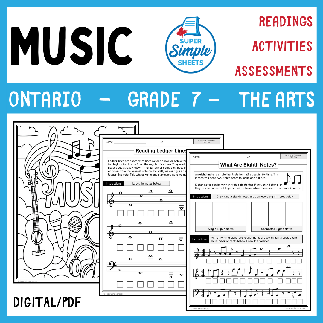 Grade 7 - Music Unit - Ontario Arts Curriculum