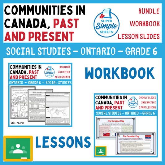 Grade 6 - Communities in Canada, Past & Present - Ontario Social Studies Bundle