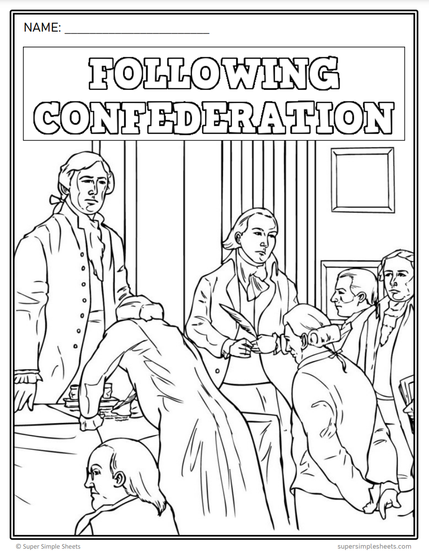 Following Confederation - Alberta Social Studies Grade 7 Lesson/Workbook Bundle