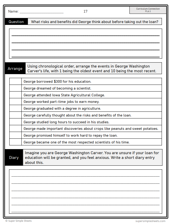 Financial Literacy - Grade 6 - Alberta Health - Lessons/Workbook Bundle