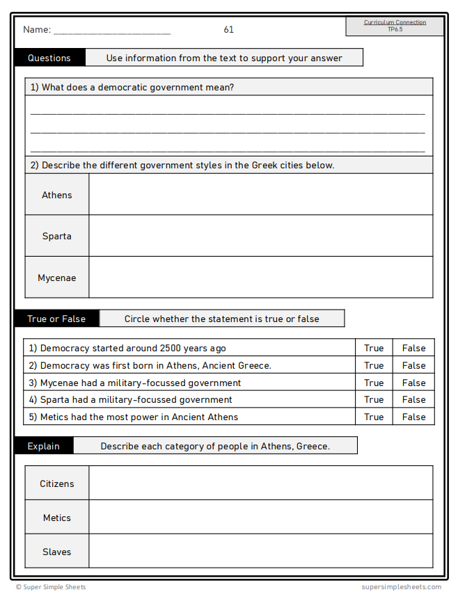 Grade 6 - Time and Place - Alberta 2025 Social Studies - Lesson/Workbook Bundle