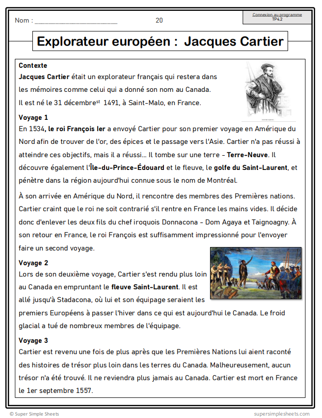 Alberta - Grade 4 Social Studies - French Immersion - FULL YEAR BUNDLE
