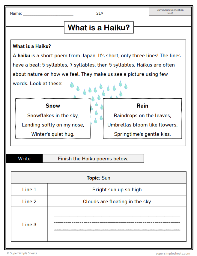 Grade 1 - Composition (Writing) Unit - Ontario Language - Lesson/Workbook Bundle