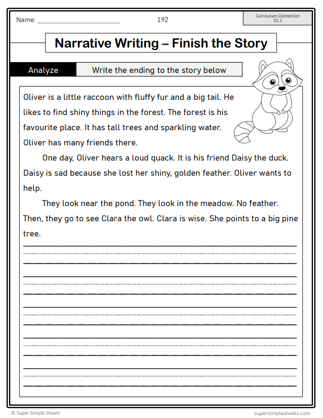 Grade 1 - Composition (Writing) Unit - Ontario Language - Lesson/Workbook Bundle