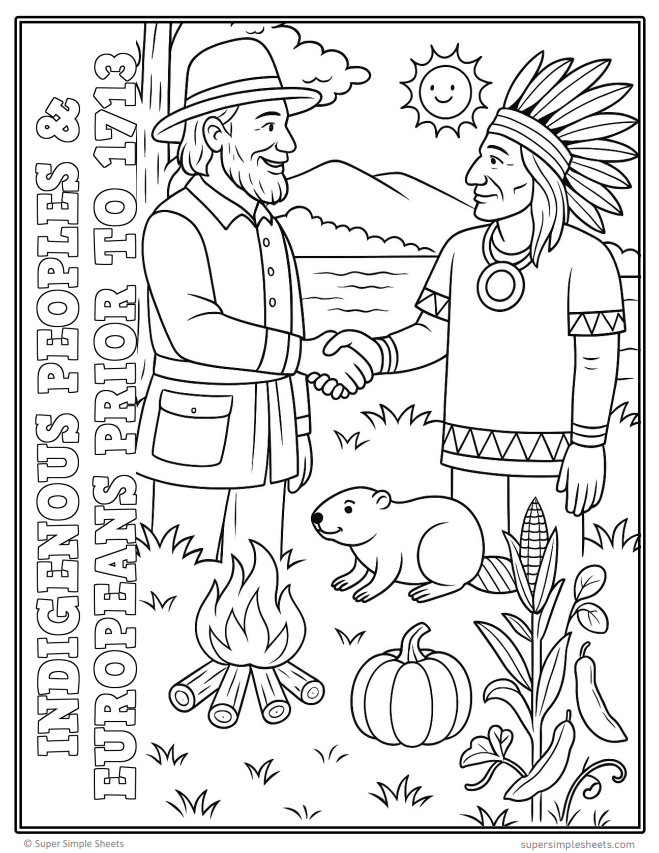 Grade 5 - Interactions of Indigenous Peoples & Europeans - Ontario Social Studies - Lesson/Workbook Bundle