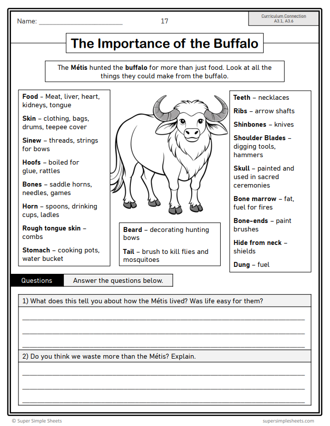 Grade 5 - Interactions of Indigenous Peoples & Europeans - Ontario Social Studies - Lesson/Workbook Bundle