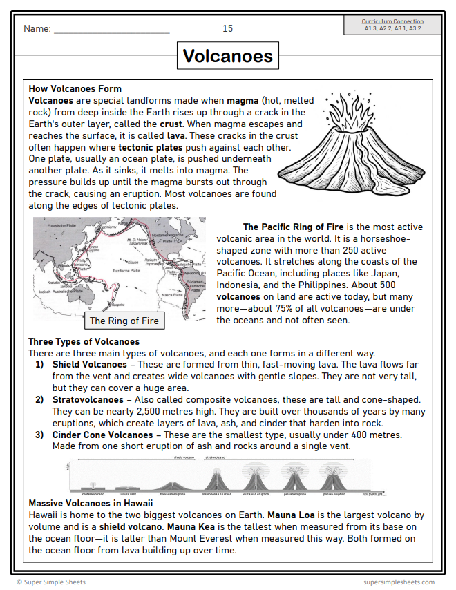 Grade 7 - Physical Patterns in a Changing World - Ontario Geography - Lessons/Workbook Bundle