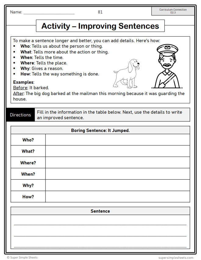 Grade 2 - Composition (Writing) Unit - Ontario Language - Lesson/Workbook Bundle