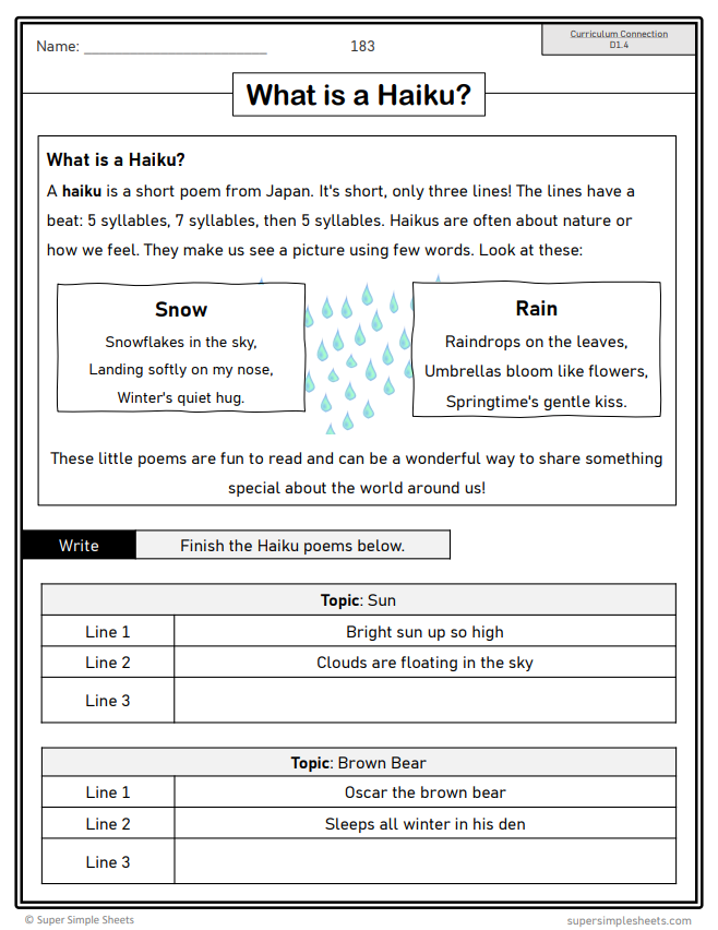 Grade 2 - Composition (Writing) Unit - Ontario Language - Lesson/Workbook Bundle