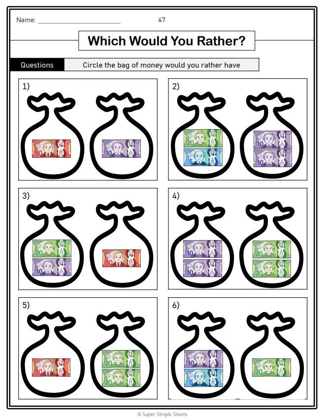 Grade 1 - Financial Literacy Unit - Ontario Math - Lesson/Workbook Bundle