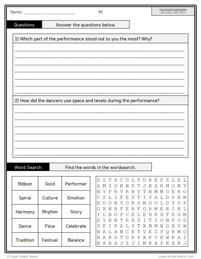 Ontario Arts Curriculum Grade 7 - Dance