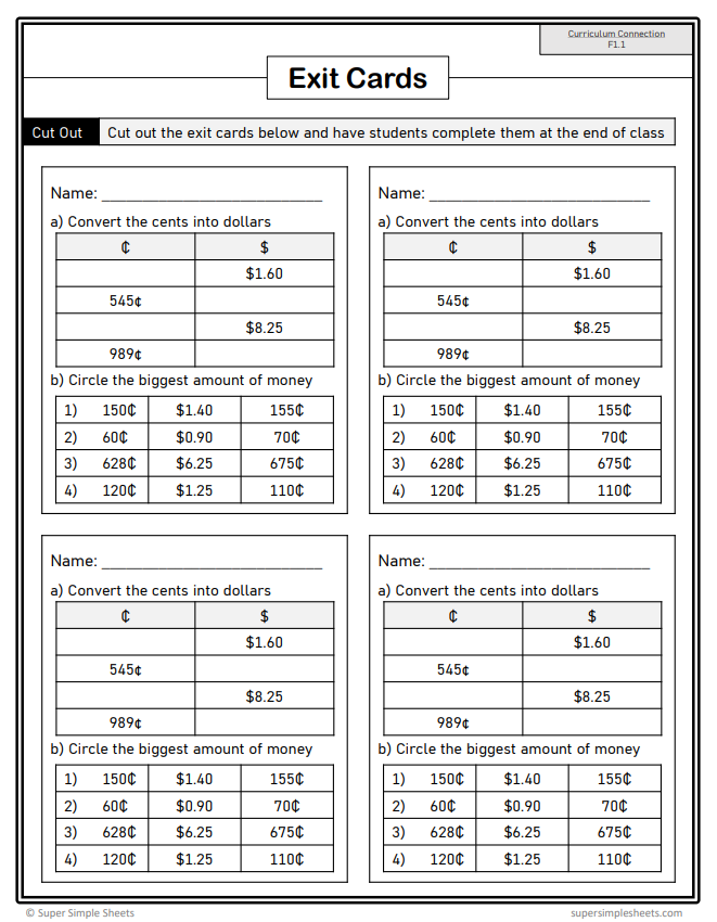 Grade 3 - Financial Literacy Unit - Ontario Math - Lesson/Workbook Bundle