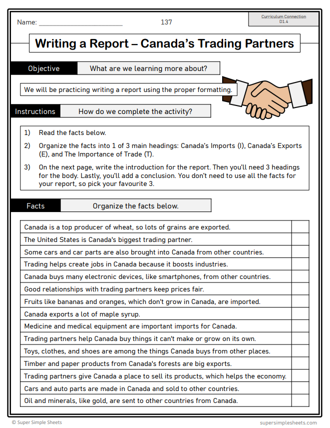 Grade 6 - Composition (Writing) Unit - Ontario Language - Lesson/Workbook Bundle