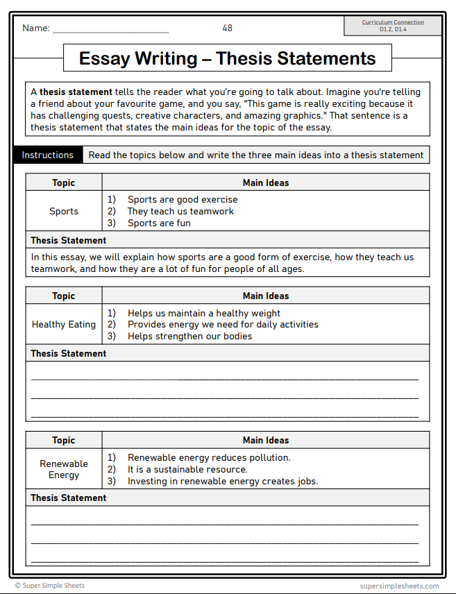 Grade 7 - Composition (Writing) Unit - Ontario Language - Lesson/Workbook Bundle