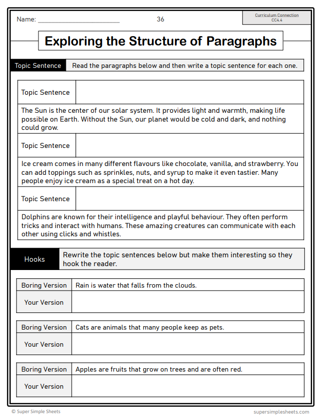 Grade 4 - Writing Unit - Saskatchewan Language - Lesson/Workbook Bundle