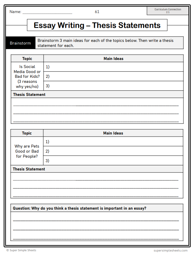 Grade 7 - Writing Unit - Manitoba Language - Lesson/Workbook Bundle