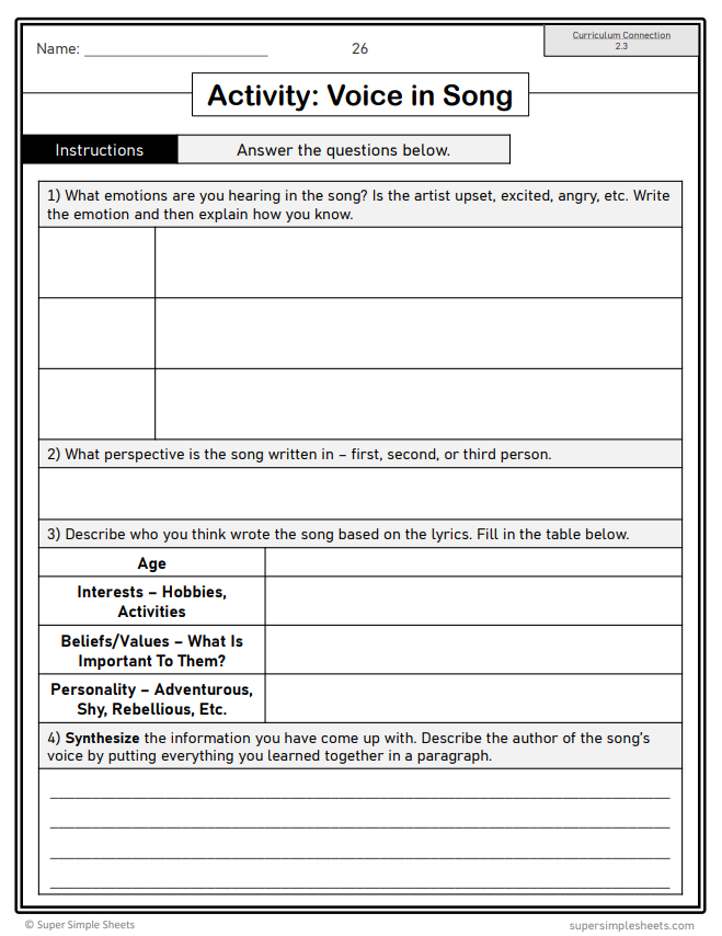 Grade 8 - Writing Unit - Manitoba Language - Lesson/Workbook Bundle