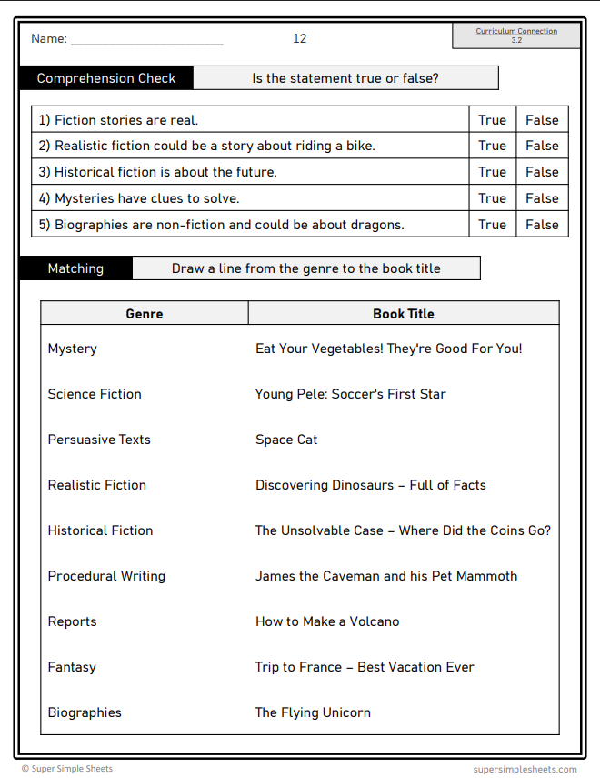 Grade 3 - Reading Comprehension Unit - BC Language - Lesson/Workbook Bundle