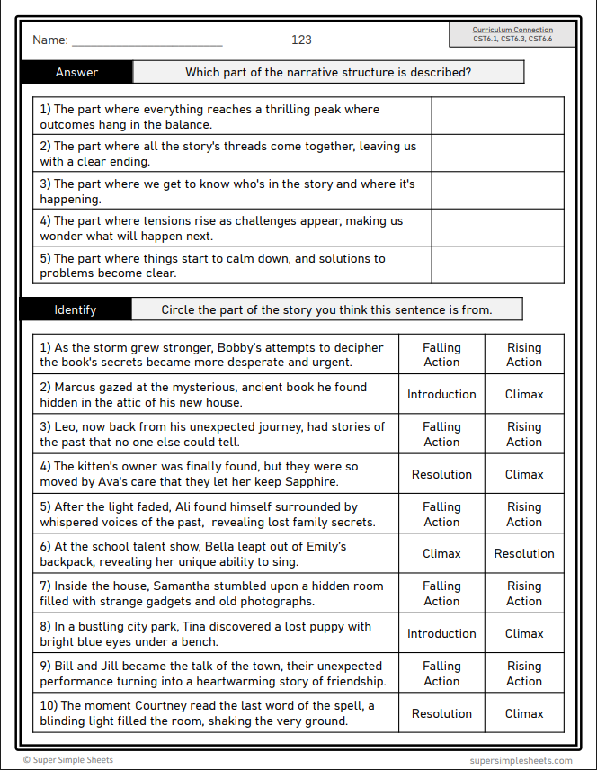 Grade 6 - Reading Comprehension Unit - BC Language - Lesson/Workbook Bundle
