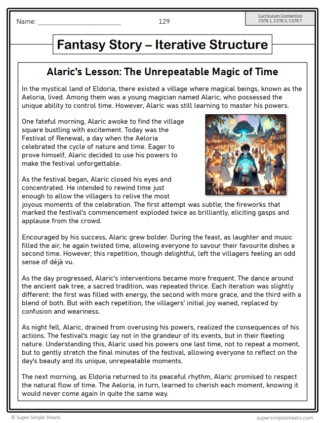 Grade 8 - Reading Comprehension Unit - BC Language - Lesson/Workbook Bundle