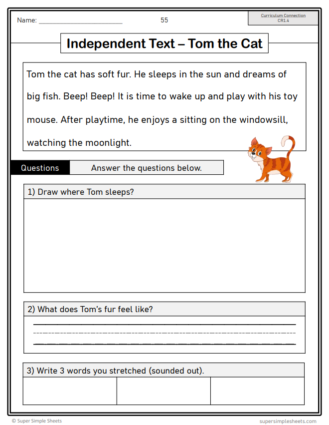 Grade 1 - Reading Comprehension - Saskatchewan Language - Lesson/Workbook Bundle