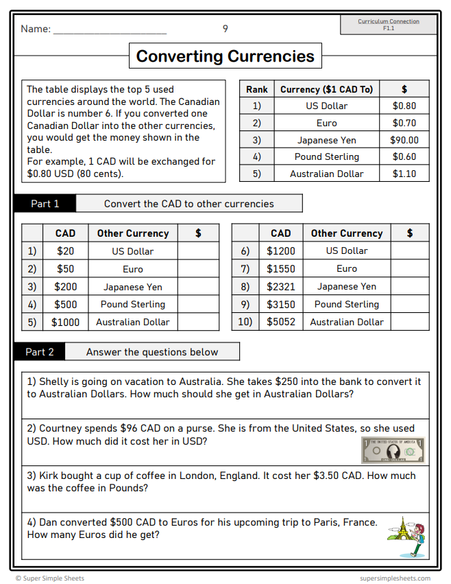 Grade 7 - Financial Literacy Unit - Ontario Math - Lesson/Workbook Bundle