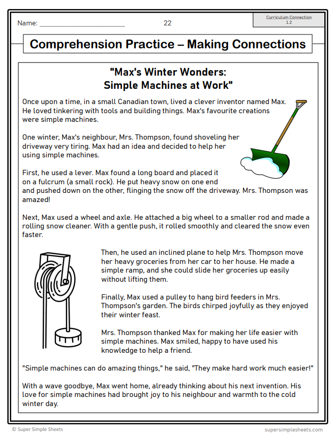 Grade 4 - Reading Comprehension - Manitoba Language - Lesson/Workbook Bundle