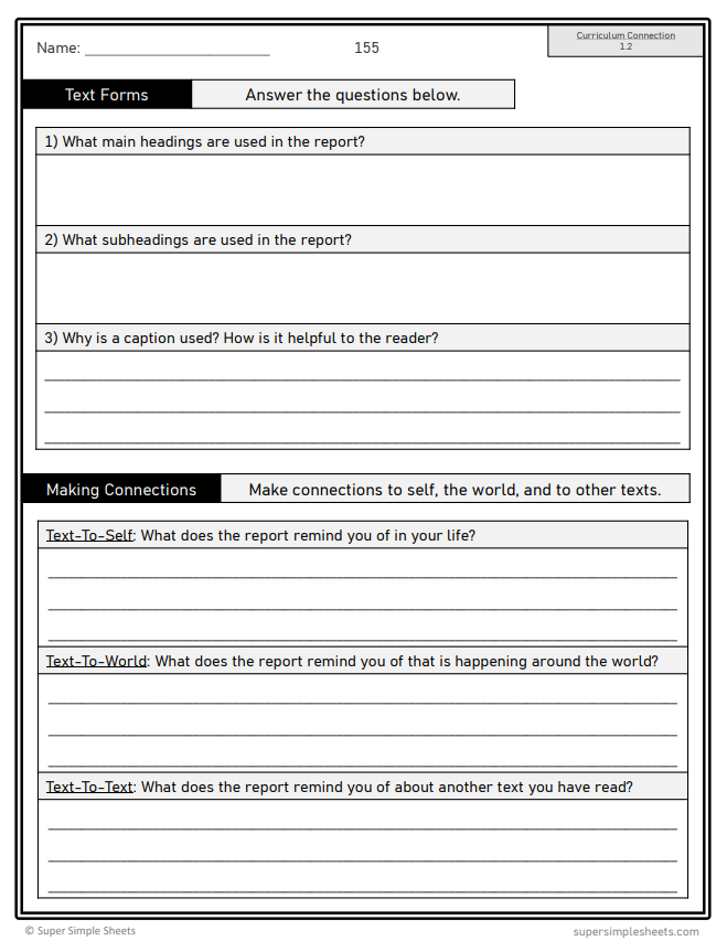 Grade 5 - Reading Comprehension - Manitoba Language - Lesson/Workbook Bundle