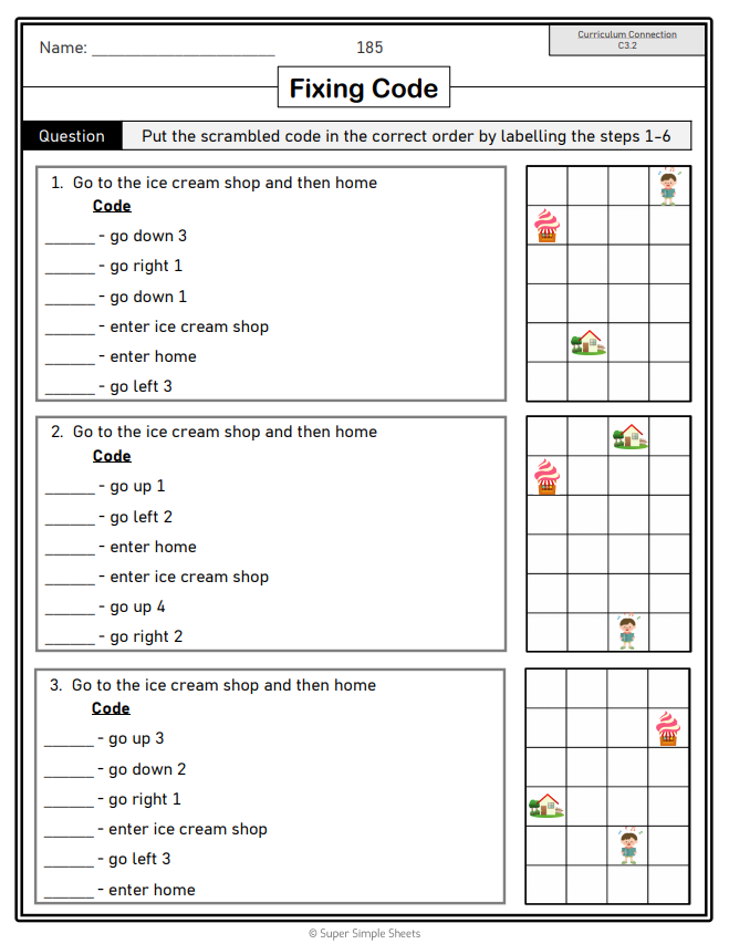 Grade 1 - Algebra - Patterns, Equations - Ontario Math - Lesson/Workbook Bundle