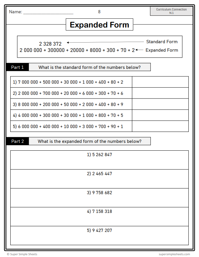 Grade 6 - Number Unit - BC Math - Lesson/Workbook Bundle
