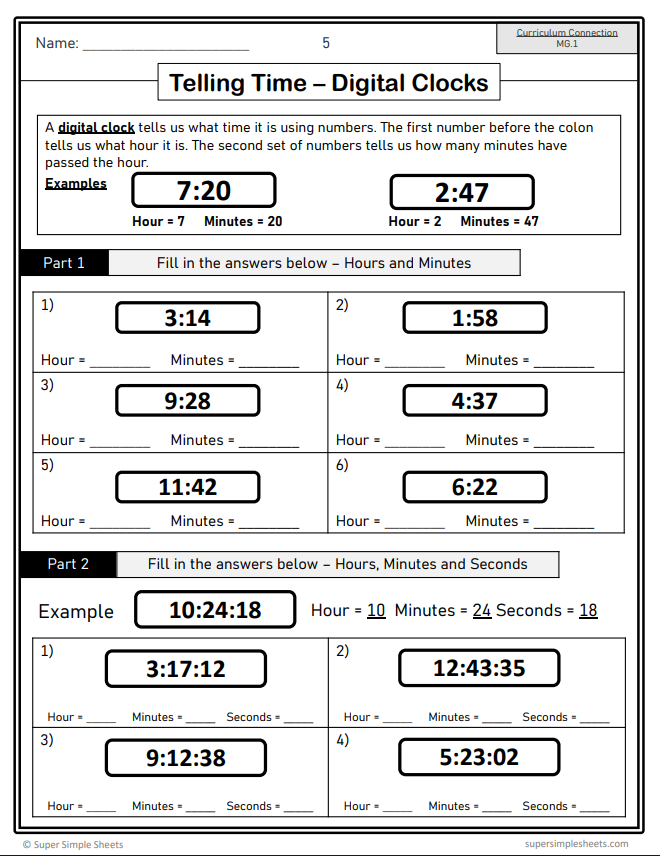 Grade 4 - Measuring Unit - BC Math - Lesson/Workbook Bundle