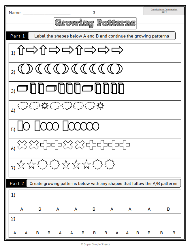 Grade 6 - Patterns and Relations - Manitoba Math - Lesson/Workbook Bundle