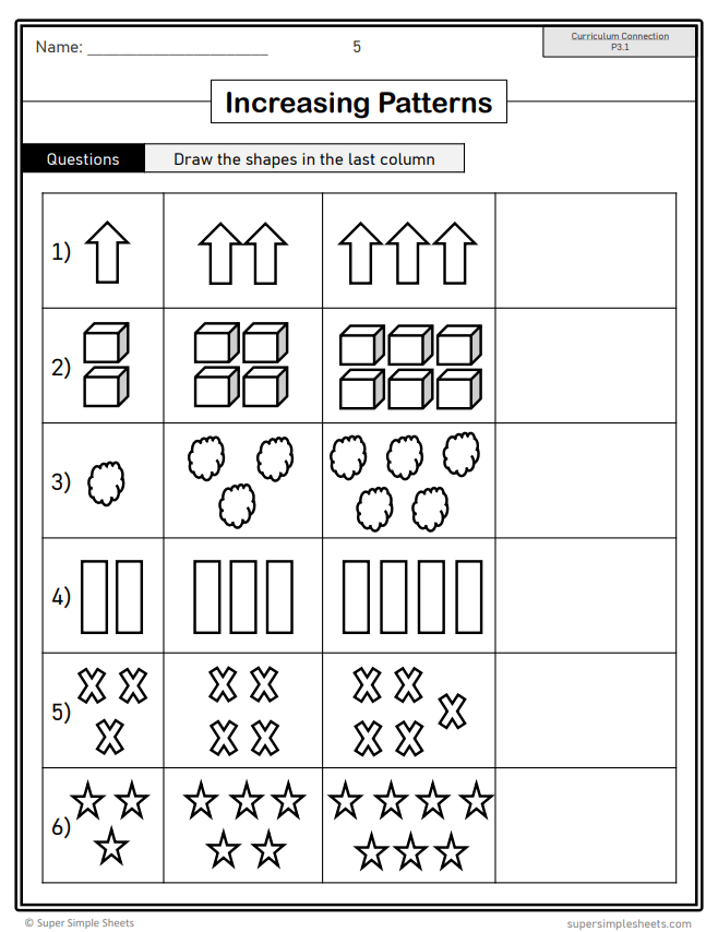 Grade 3 - Patterns and Relations - Saskatchewan Math - Lesson/Workbook Bundle