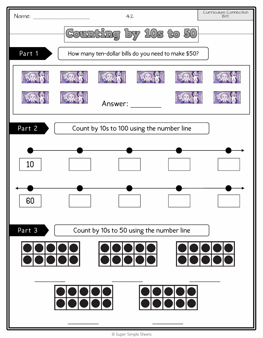 Number Unit - Grade 1 - Ontario Math - Lesson/Workbook Bundle