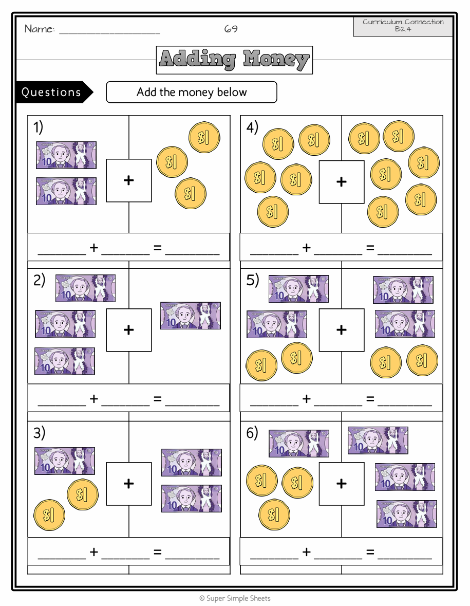 Number Unit - Grade 1 - Ontario Math - Lesson/Workbook Bundle