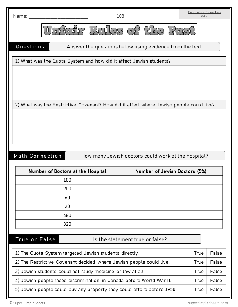 Ontario - Grade 6 - Social Studies - FULL YEAR BUNDLE