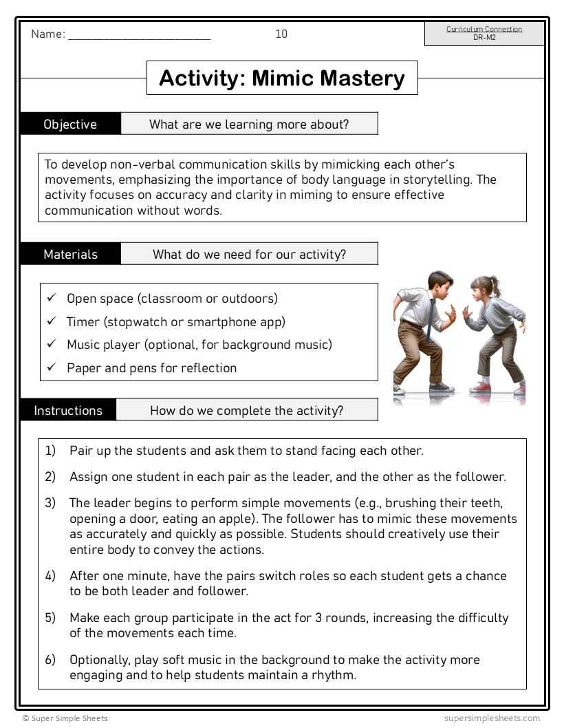 Manitoba Dramatic Arts Curriculum - Grade 5 - Drama unit