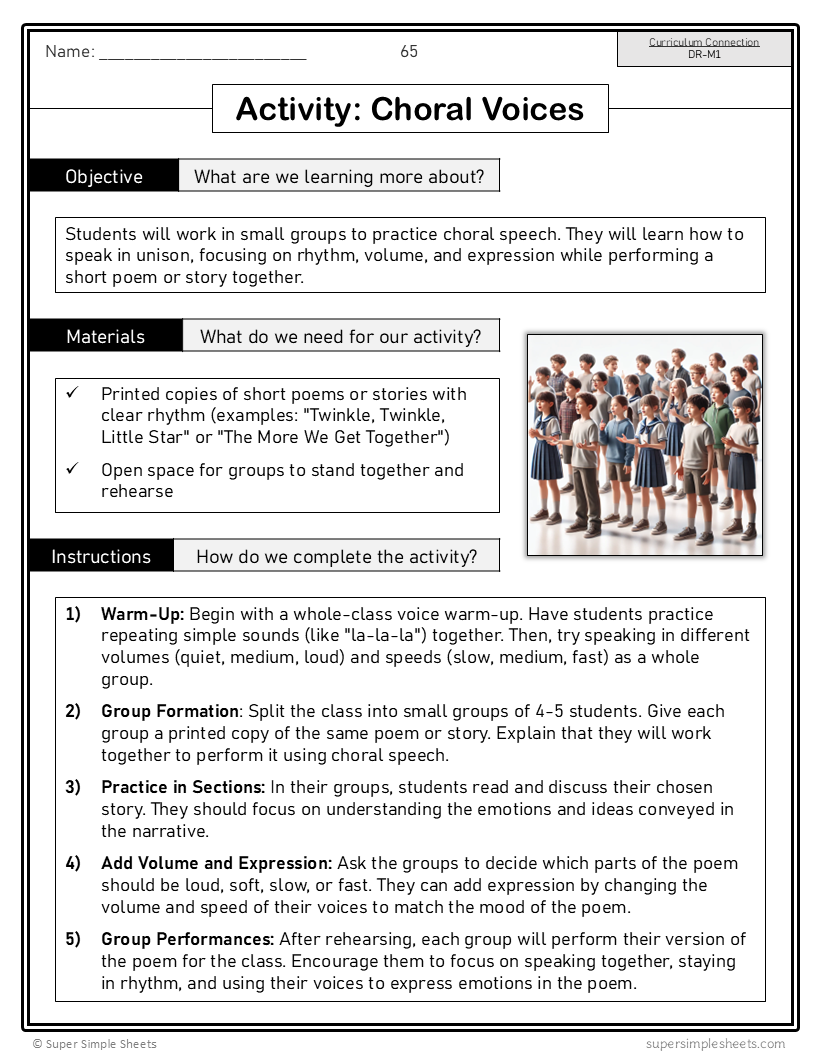 Manitoba Dramatic Arts Curriculum - Grade 3 - Drama unit