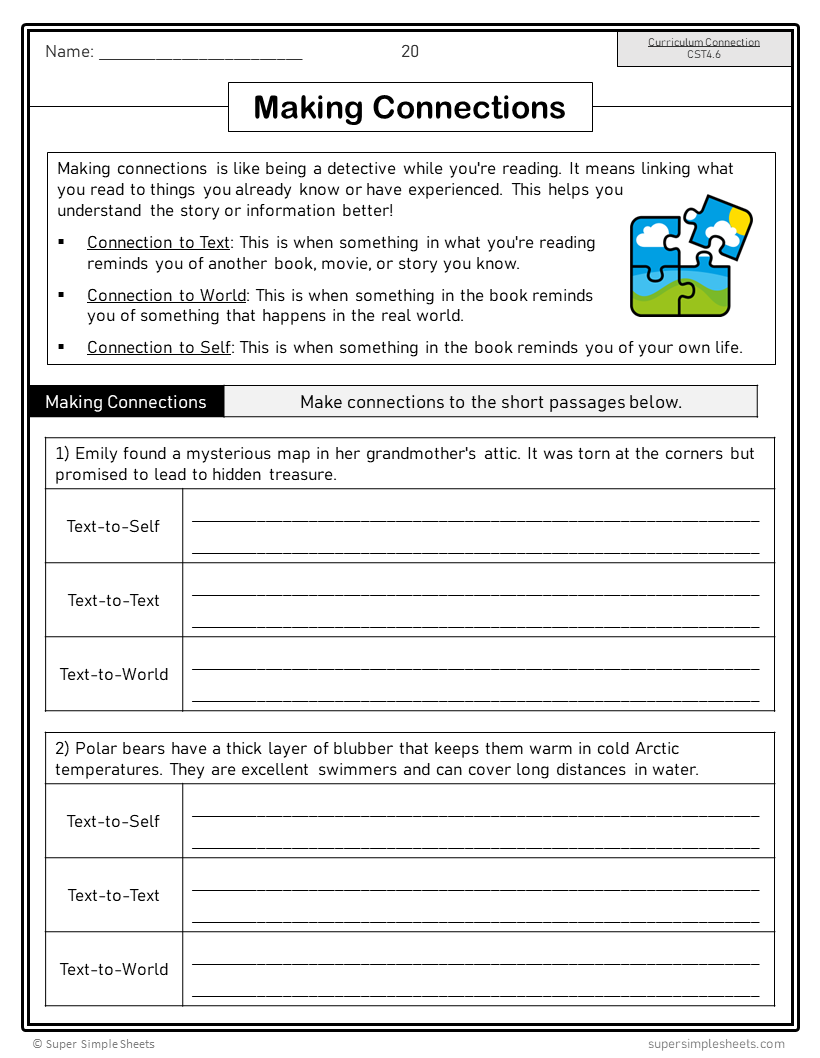 BC Grade 4 Language Arts ELA FULL YEAR BUNDLE Super Simple Sheets