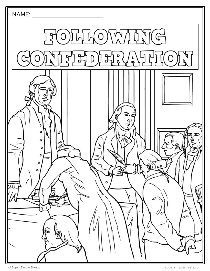 Following Confederation - Alberta Social Studies Grade 7 Lesson/Workbook Bundle