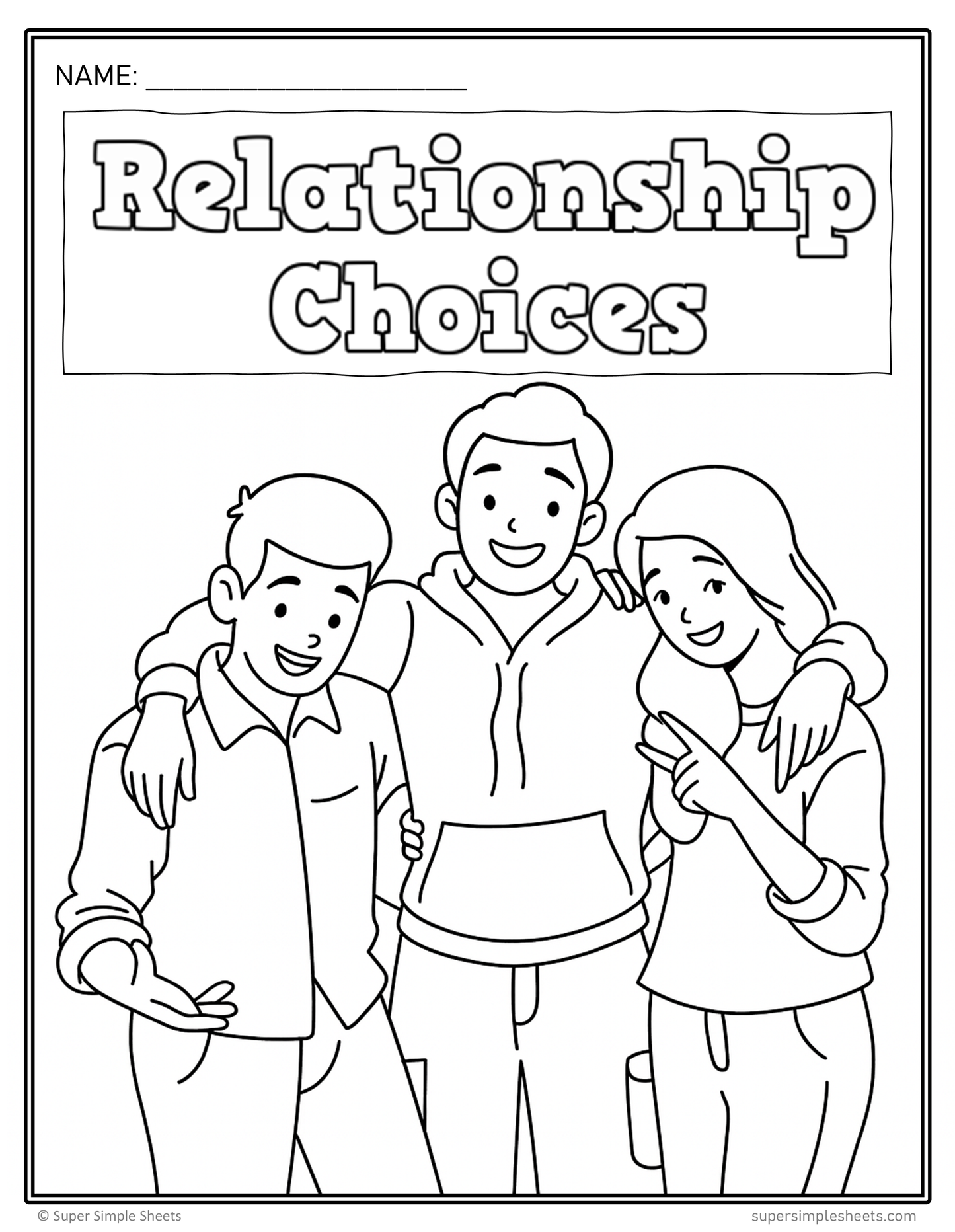 Grade 8 - Relationship Choices Unit - Alberta Health - Lessons/Workbook Bundle