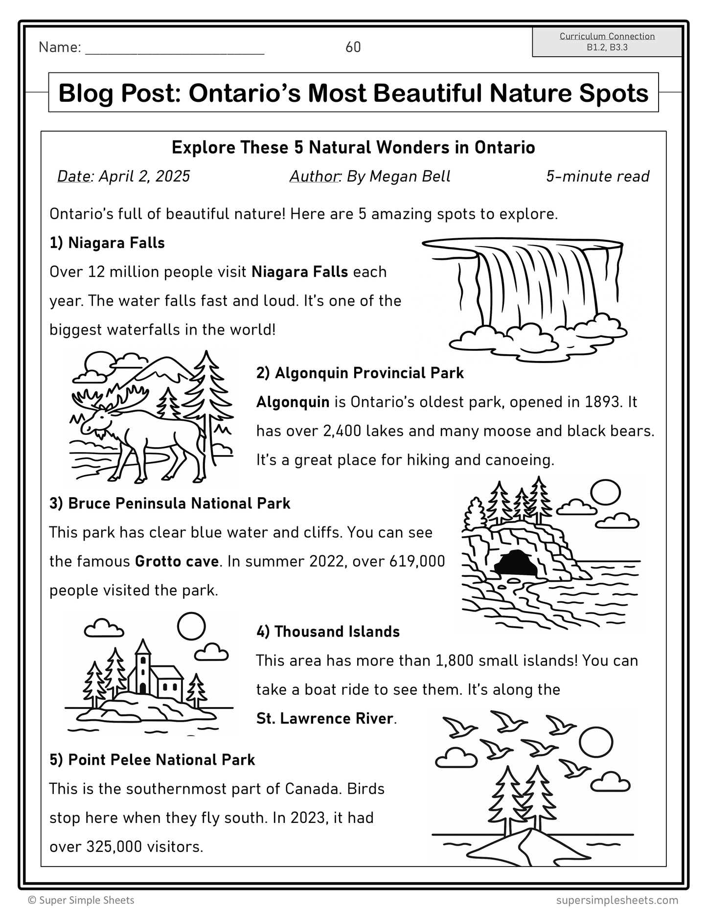 Ontario - Grade 3 - Social Studies - Lessons/Workbook Mega Bundle