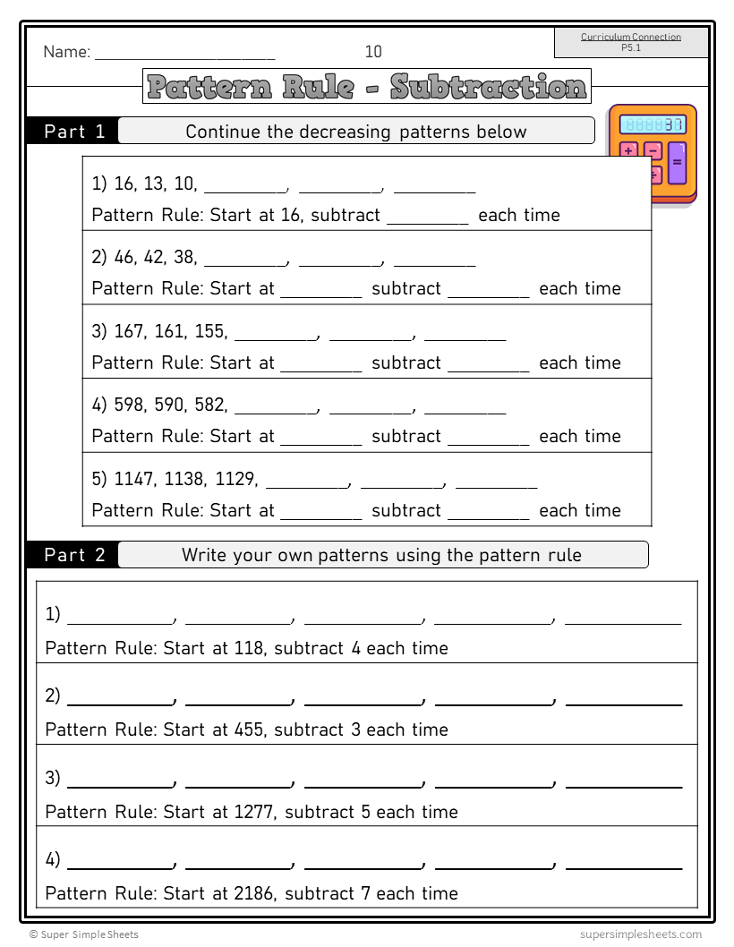 Saskatchewan grade 5 math full year bundle super simple sheets