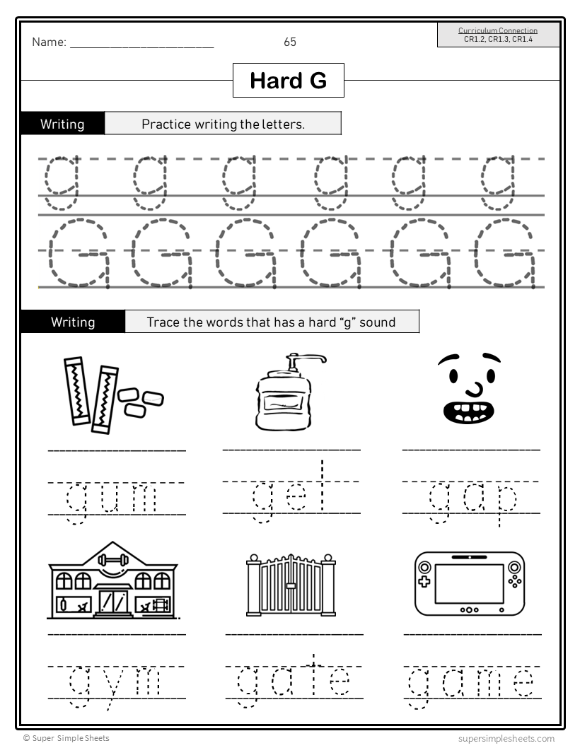 BC Grade 1 Language Arts ELA FULL YEAR BUNDLE Super Simple Sheets