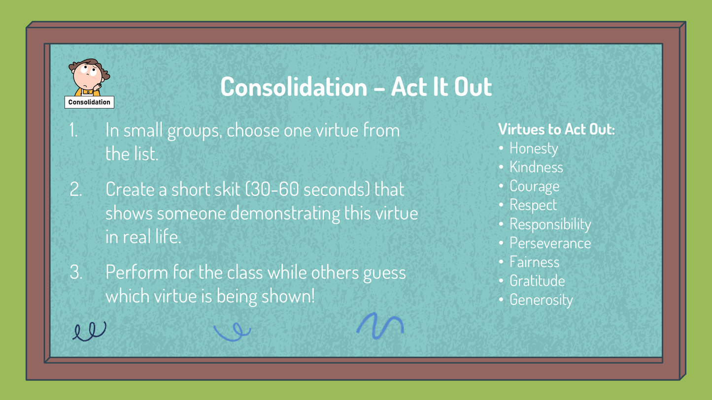 Character Development - Grade 5 - Alberta Health - Lessons/Workbook Bundle