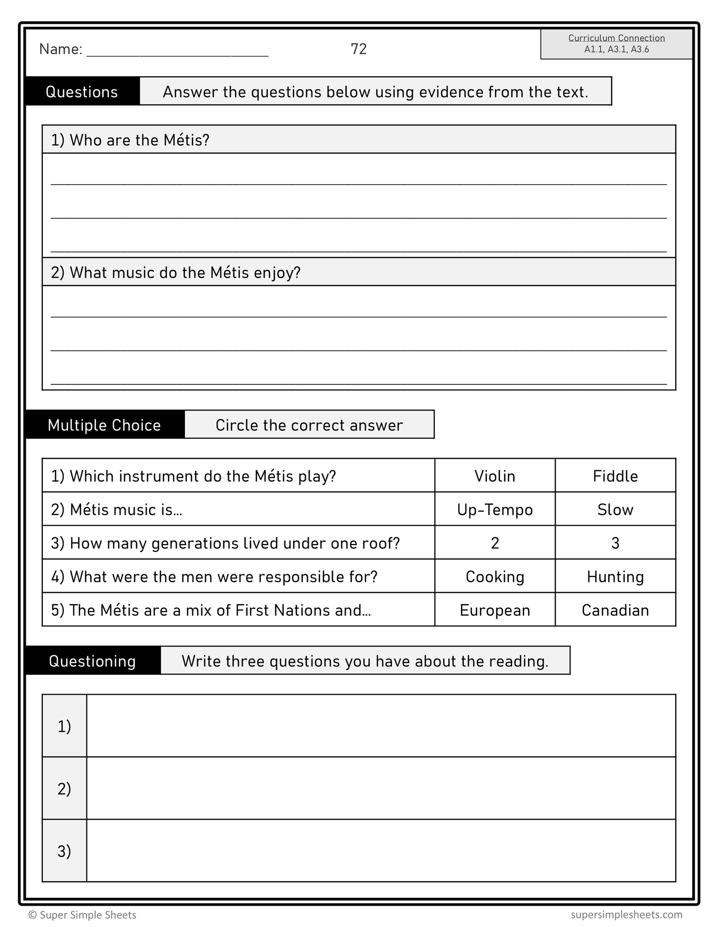 Ontario - Grade 3 - Social Studies - Lessons/Workbook Mega Bundle