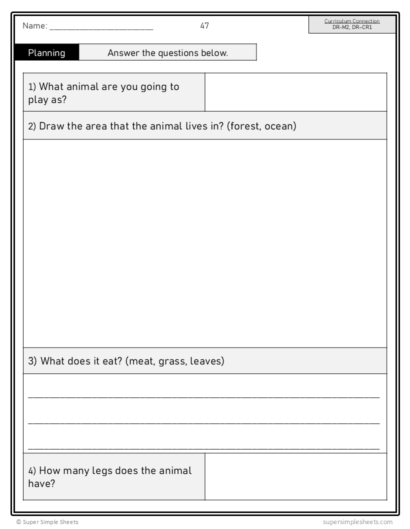 Manitoba Dramatic Arts Curriculum - Grade 1 - Drama unit