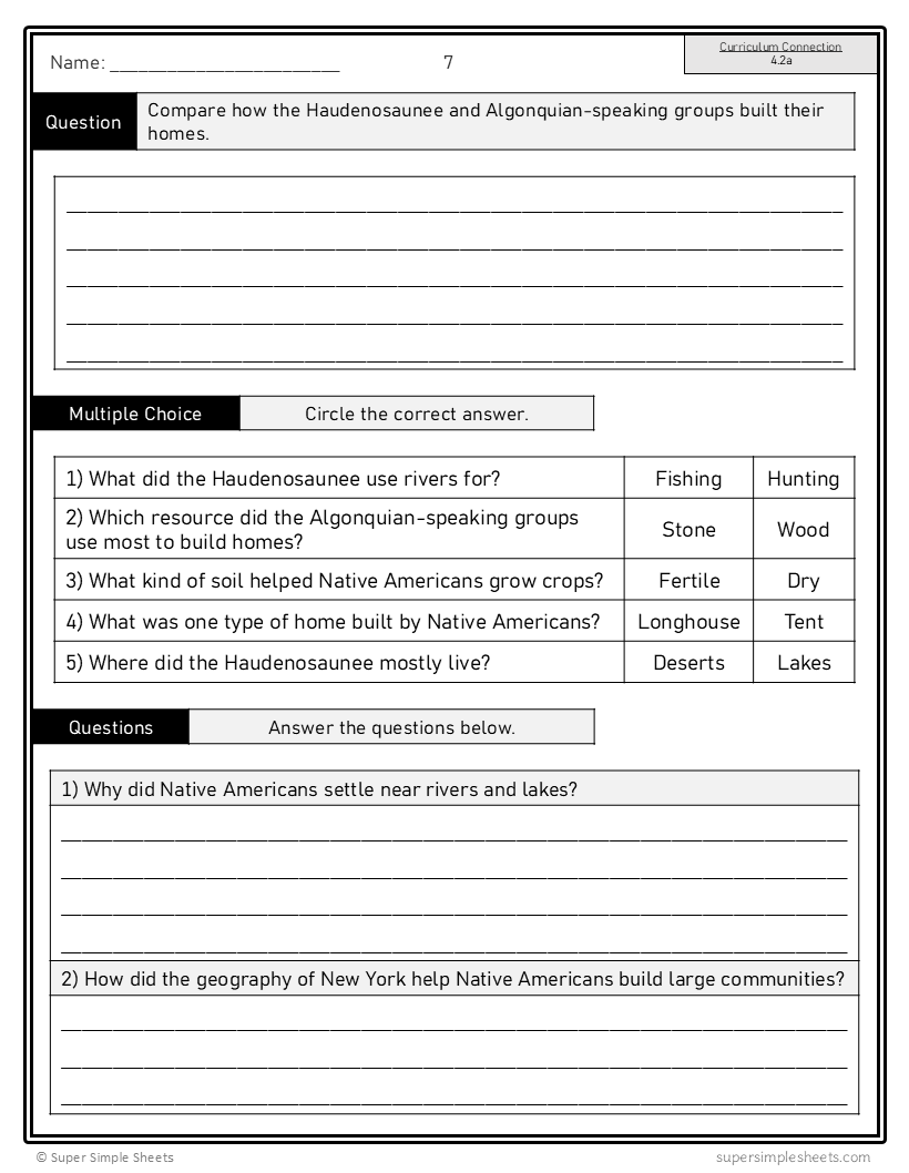 New York - Grade 4 Social Studies - FULL YEAR BUNDLE