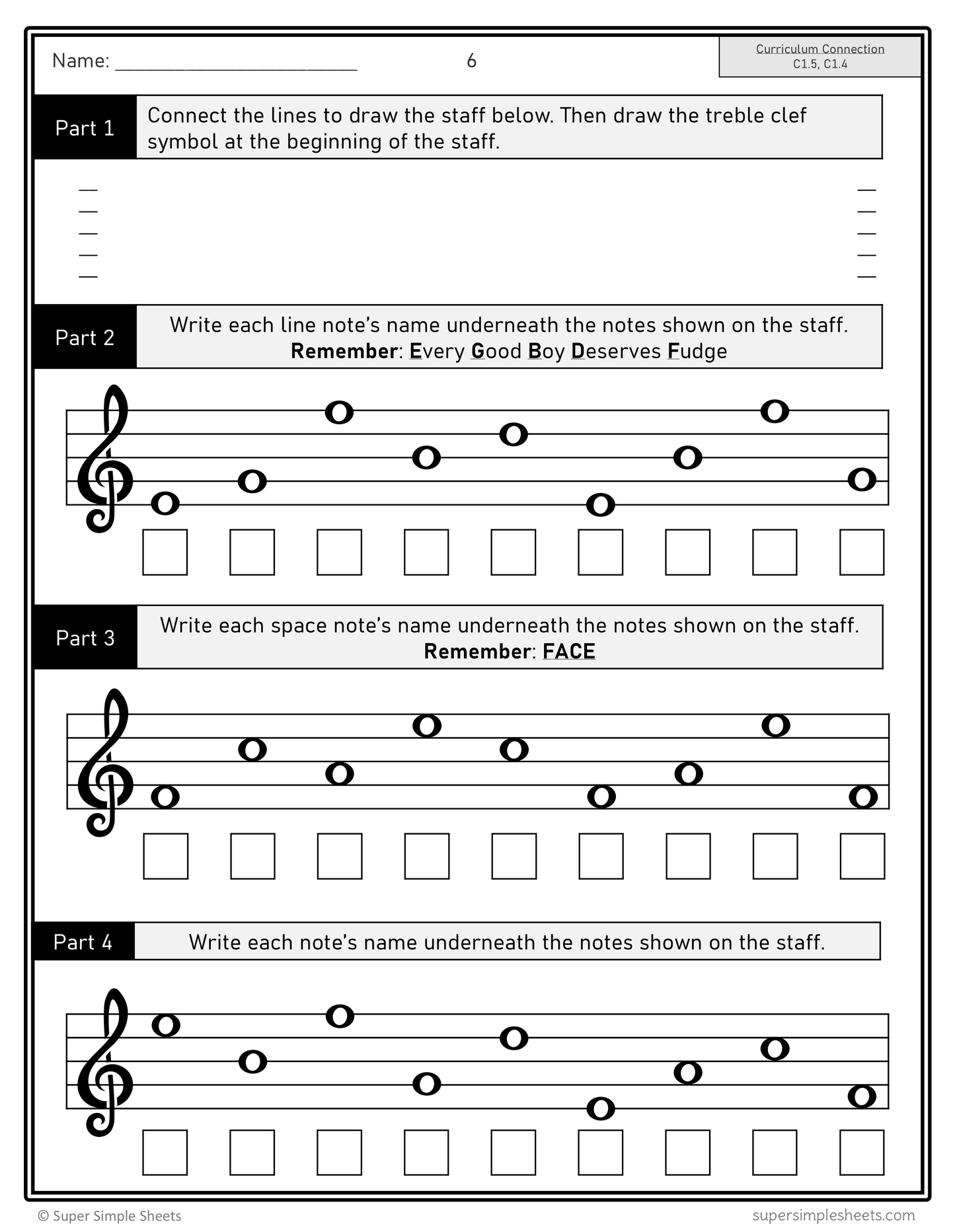 Grade 4 - Ontario The Arts Curriculum - FULL YEAR BUNDLE
